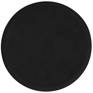 Тарелка мелкая 37,5 см, полностью рельефная, черная матовая