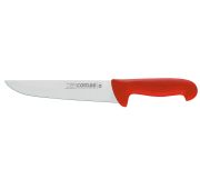 Нож для разделочный 18 см, L 30 см, нерж. сталь / полипропилен, цвет ручки красный, Carbon