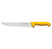 Нож для разделочный 24 см, L 37,3 см, нерж. сталь / полипропилен, цвет ручки желтый, Carbon