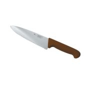 Нож PRO-Line поварской 20 см, коричневая пластиковая ручка, волнистое лезвие, P.L. Proff Cuisine