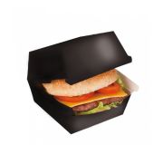 Коробка картонная Black для бургера, 14*14*8 см, 50 шт/уп, Garcia de PouИспания