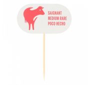 Маркировка-флажок для стейка «MEDIUM RARE» 8 см, 100 шт, Garcia de PouИспания