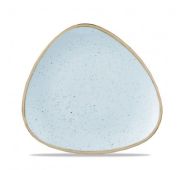 Тарелка мелкая треугольная 19,2 см, без борта, Stonecast, цвет Duck Egg Blue