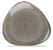 Тарелка мелкая треугольная 31,1см, без борта, Stonecast, цвет Peppercorn Grey