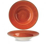 Тарелка для пасты 28см 0,47л, с широким бортом, Stonecast, цвет Spiced Orange