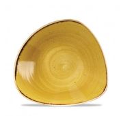 Салатник треугольный 0,37л d18,5см, без борта, Stonecast, цвет Mustard Seed Yellow
