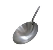 Сковорода Wok d=35,5 см. h=9 см. белая сталь (индукция) Сarbone plus De Buyer /1/3/