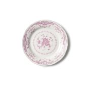 Тарелка мелкаяØ 20,7 см, цвет декора розовый