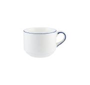 Чашка 210 мл. чайная d=82 мм. h=65 мм. штабелир. Ретро синий край (блюдце 70915,70707), форма Банкет Bonna /1/6/792/