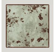 Тарелка RAK Porcelain Peppery квадратная плоская 25*25 см, серый цвет