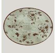 Тарелка RAK Porcelain Peppery овальная плоская 32*23 см, серый цвет