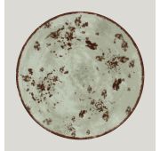 Тарелка RAK Porcelain Peppery круглая плоская 24 см, серый цвет