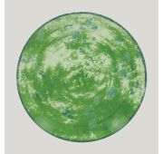 Тарелка RAK Porcelain Peppery круглая плоская 15 см, зеленый цвет