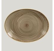 Овальная тарелка RAK Porcelain Twirl Alga 36*27 см
