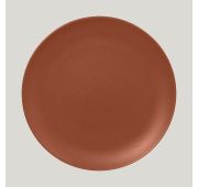 Тарелка RAK Porcelain Neofusion Terra круглая плоская 29 см (терракоторый цвет)