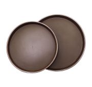 Поднос прорезиненный коричневый 40 см, пластик, P.L. - BarWare