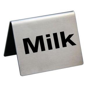 Табличка «Milk» 5*4 см, сталь, P.L. Proff Cuisine