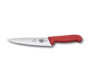 Универсальный нож Victorinox Fibrox 19 см, ручка фиброкс красная