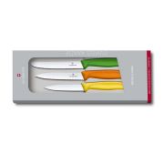 Набор ножей Victorinox с цветными ручками, 3 предмета