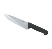 Нож PRO-Line поварской 25 см, черная пластиковая ручка, волнистое лезвие, P.L. Proff Cuisine