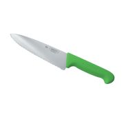 Нож PRO-Line поварской 20 см, зеленая пластиковая ручка, волнистое лезвие, P.L. Proff Cuisine