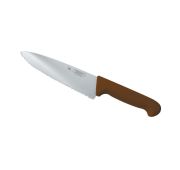 Нож PRO-Line поварской, коричневая пластиковая ручка, волнистое лезвие, 25 см, P.L. Proff Cuisine