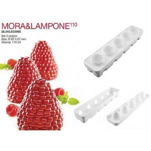 Форма кондитерская Silikomart MORA & LAMPONE, ячейки d 6,5 см, h 6,7 см, силикон, Италия