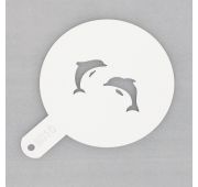 Трафарет пластиковый «Дельфины», d 11 см, P.L. Proff Cuisine