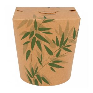 Коробка картонный Feel Green для лапши, 960 мл, d 9 см, h 10,8 см, СВЧ, 50 шт/уп, Garcia de Pou