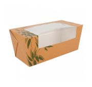 Коробка картонная для сэндвича с окном 12,4*12,4*5,5 см, 25 шт/уп, Garcia de PouИспания