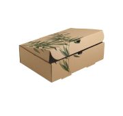Коробка Feel Green для еды на вынос, 26*18*7 см, 1 штука.гофр.картон, Garcia de PouИспания