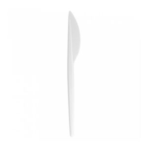 Нож одноразовый 17,5 см, белый, PS, 100 шт, Garcia de PouИспания