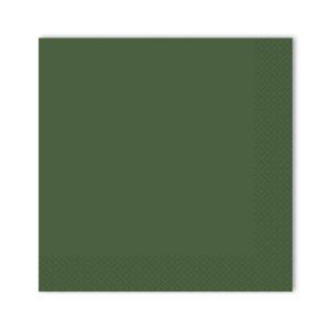 Салфетки Gratias однослойные 24*24 см зеленые, 400 шт/уп, сложение 1/4