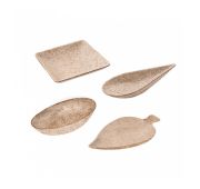 Мини-тарелочки для закусок «Ассорти», натуральный цвет, сахарный тростник, 250 шт, Garcia de Pou
