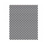 Упаковочная бумага «Чёрно-белая клетка», 28*34 см, 1000 шт/уп, жиростойкий пергамент, Garcia de Pou