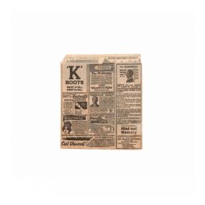 Конвертик для бургера «Газета», жиростойкий пергамент, 13*14 см, 1000 шт/уп, Garcia de Pou