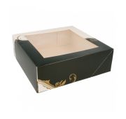 Коробка для торта с окном 23*23*7,5 см, белая, картон, Garcia de PouИспания