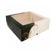 Коробка для торта с окном 28*28*10 см, белая, картон, Garcia de PouИспания