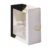 Коробка для торта с окном 32*32*10 см, белая, картон, Garcia de PouИспания