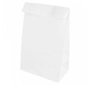 Пакет для покупок без ручек 14+8*24 см, белый, крафт-бумага, Garcia de PouИспания