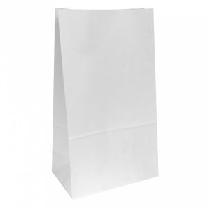 Пакет для покупок без ручек 25+15*43,5 см, белый, крафт-бумага, Garcia de PouИспания
