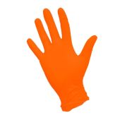 Перчатки нитриловые «NitriMax» вес 3,6 гр. (оранжевые) размер М - 1 уп/100шт/50 пар