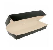 Коробка для панини, хот-дога Black 26*12*7 см, 50 шт/уп, картон, Garcia de PouИспания