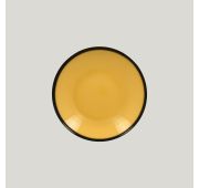 Тарелка-салатник RAK Porcelain LEA Yellow 23 см, высота 4 см, 690 мл (желтый цвет)