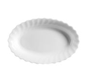 Блюдо овальное Luminarc Trianon 22*14 см, h 3 см, стеклокерамика, белый цвет, ARC,