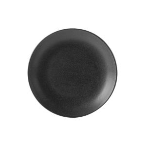 Тарелка 30 см безбортовая фарфор цвет черный Seasons