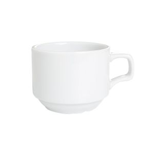 Чашка чайная, стопируемая, 180мл, Белый
