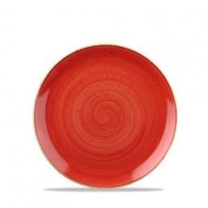 Тарелка мелкая 16,5см, без борта, Stonecast, цвет Berry Red