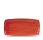 Блюдо сервировочное 35х18,5см, без борта, Stonecast, цвет Berry Red