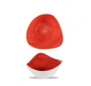 Салатник треугольный 0,26л d15,3см, без борта, Stonecast, цвет Berry Red